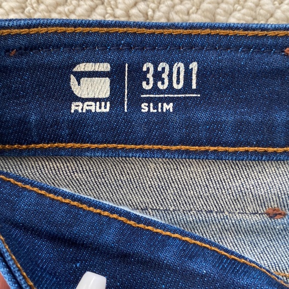 🚫SOLD🚫 G-Star 3301 Slim Men’s Jeans - Picture 3 of 4